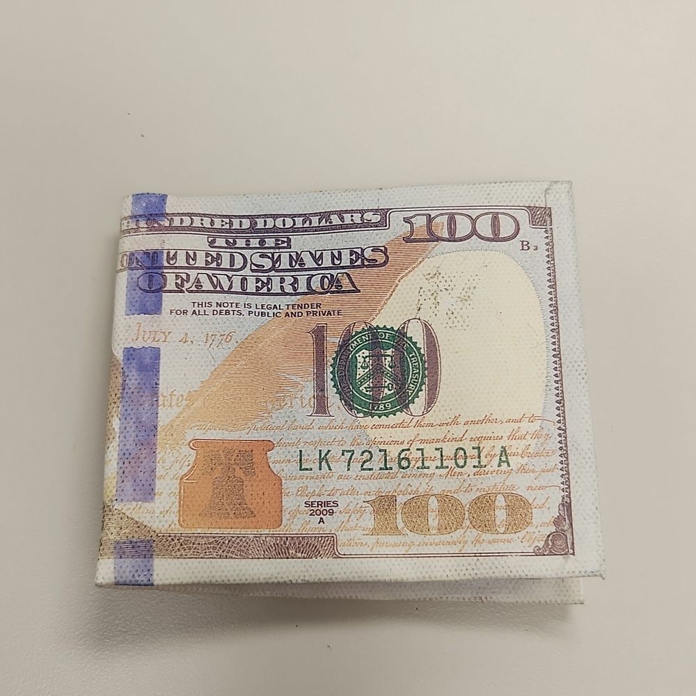 Novelty $100 Bill Wallet